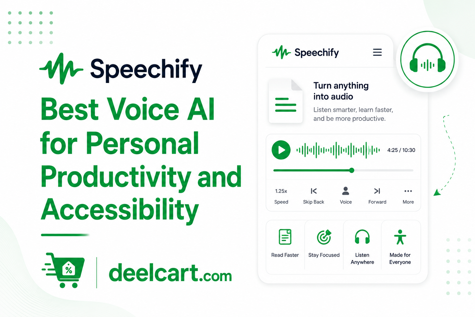 Speechify — Best Voice AI for Personal Productivity and Accessibility